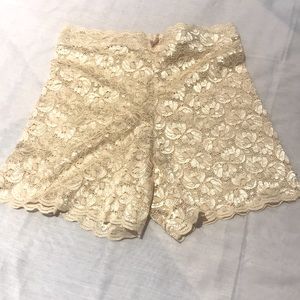 Short body shapers, Beige,Large,Lace